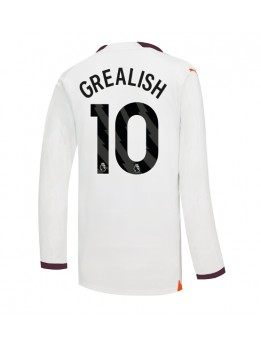 Moški Nogometna dresi replika Manchester City Jack Grealish #10 Gostujoči 2023-24 Dolgi rokav